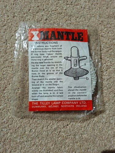 Tilley lamp mantle - tilley, 'x'