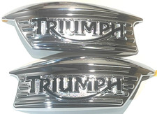 Fuel Tank Emblem Right + Left Triumph Bonneville Thruxton T3900524 T3900523