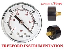 Vacuum Gauge -30*Hg & -1/0 Bar