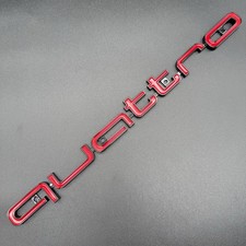 Red And Black Quattro Badge