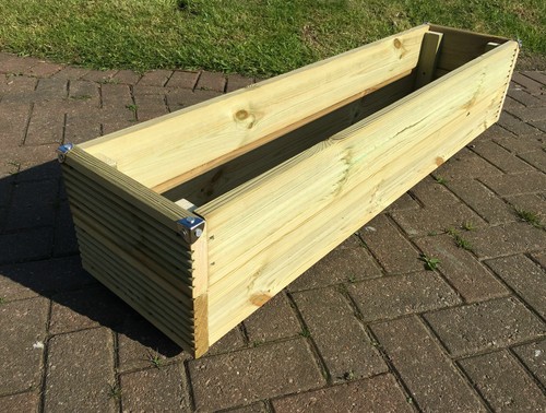 Wooden garden planter ready - wooden,