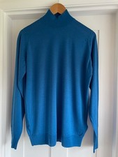 John Smedley Blue Turtle neck