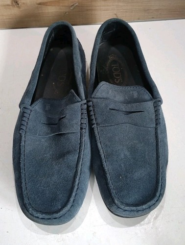 Tod tods blue suede driving - tods,