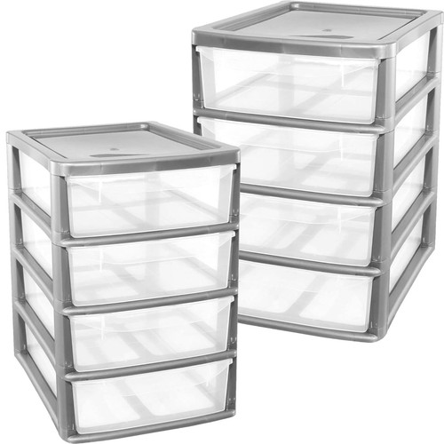 Drawer black silver - drawer, or