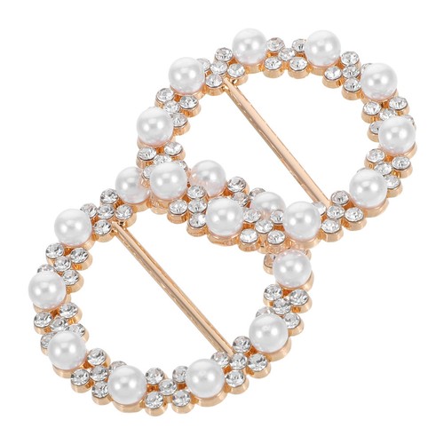 Pcs pearl scarf ring buckle - ,