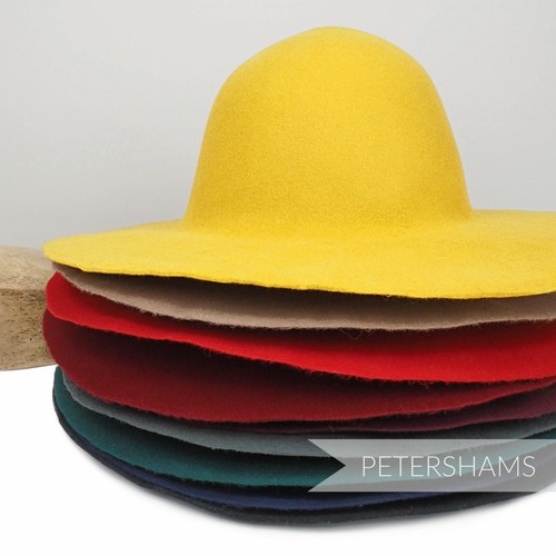 100 wool felt capeline hat - felt,