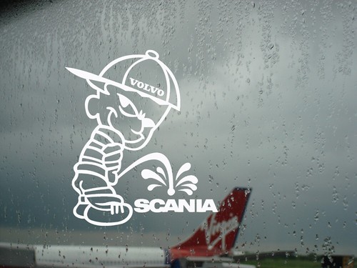 Volvo piss scania funny - volvo,