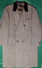 Simpsons Piccadilly Wool/cashmere Double Breasted Overcoat 40s 50s Style NOS