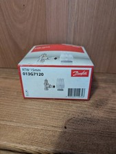 Danfoss 15mm RTW Angled TRV Radiator Valve with Lockshield 013G7120