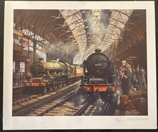 Original Signed Print Commission Birmingham Post“New Street 1957”Philip Hawkins