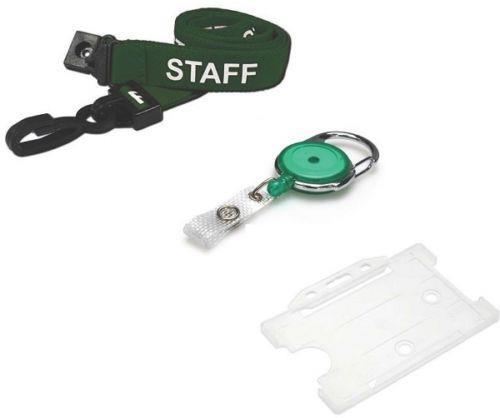 Staff lanyard neck strap green - neck,