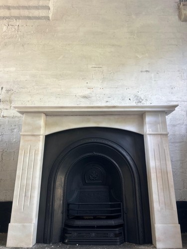 Marble fire surround - fire,