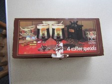 Dema Vintage 70s Boxed Set of 4 Coffee Special Glasses Liqueur Coffee