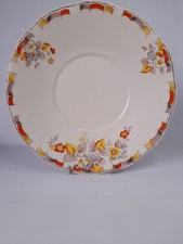 Vintage Plate Alfred Meakin Marquis Shape Marigold 22cm Collectable Art Deco