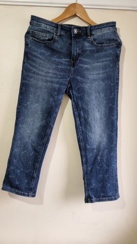 Mantaray blue denim crop jeans - mantaray,