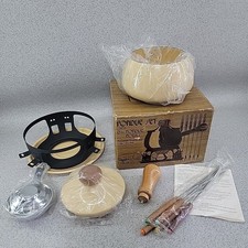 1970s Vintage Fondue Set  with Colour Forks Retro Kitsch Unused Boxed New
