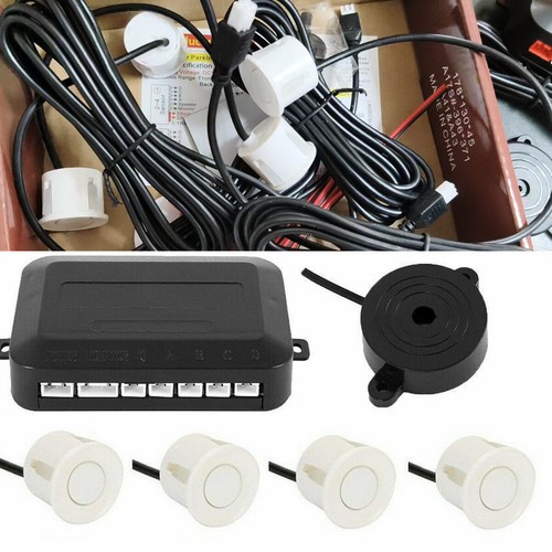 4pcs white parking sensors - sensors, car