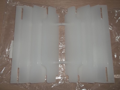 New white kawasaki radiator - white,
