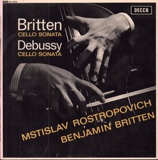 BR8503 Mstislav Rostropovich / Benjamin Britten Britten Cello Sonata / Debussy