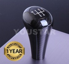 UK STOCK REAL LEATHER + Carbon Look 5 Speed Manual Gear Knob for BMW E36 E46 Z3