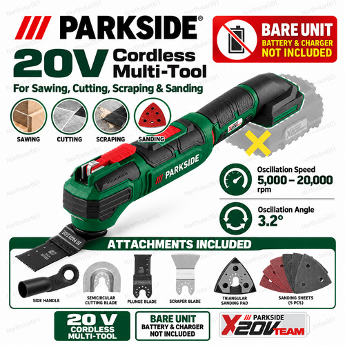 Parkside 20v cordless multi - parkside,