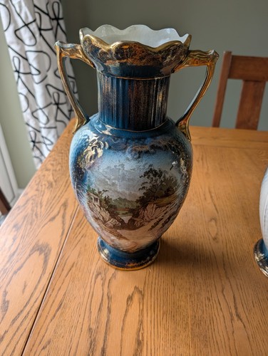 Pair antique style twin - pair,