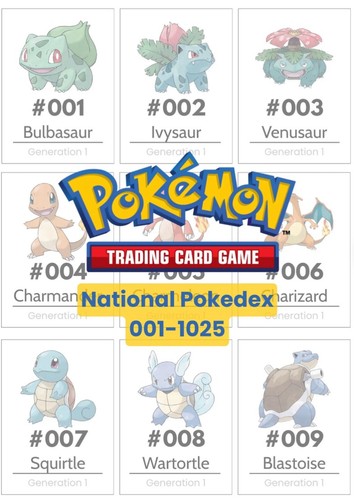 Pokedex 1025 pokemon - 1025,