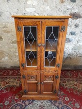OLD CHARM SOLID OAK HIFI CABINET