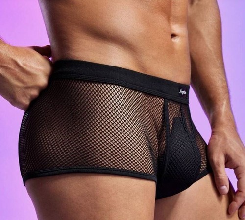 New men sexy black fishnet - new, men's