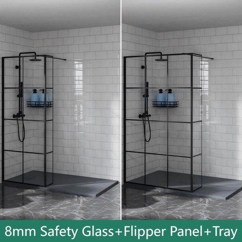 Walk shower enclosure wet - in,