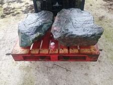  2 Large Granite Garden Rocks