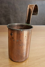 Antique Vintage Georgian? Copper One Pint Milk Measuring Cup Ladle Kitchenalia