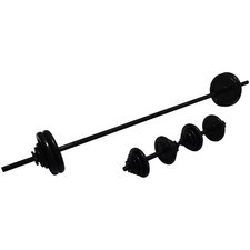 Opti 50KG Cast Iron Barbell Dumbbell Set