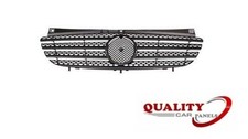 Front Grille Centre Main Black