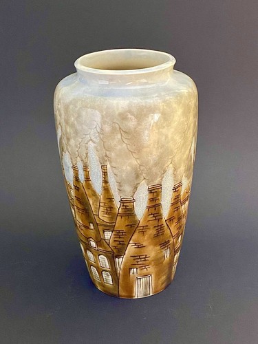 Cobridge stoneware bottle - stoneware,