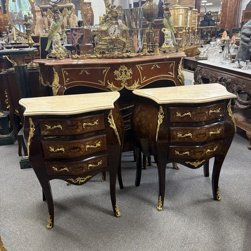 Pair french bedside tables - pair, of