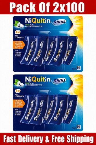 Niquitin minis 100 pack 4mg - niquitin, |