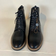 Frank Wright New Black Leather Men's Boots 11  Classic Lace up