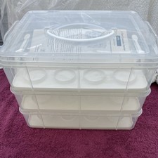 3 Tier Cupcake Carrier Holds 36 Cupcakes Cake Carrier With Carry Handle