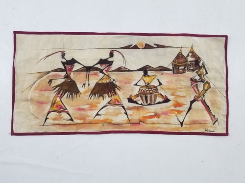 Vintage african handpainted - african,