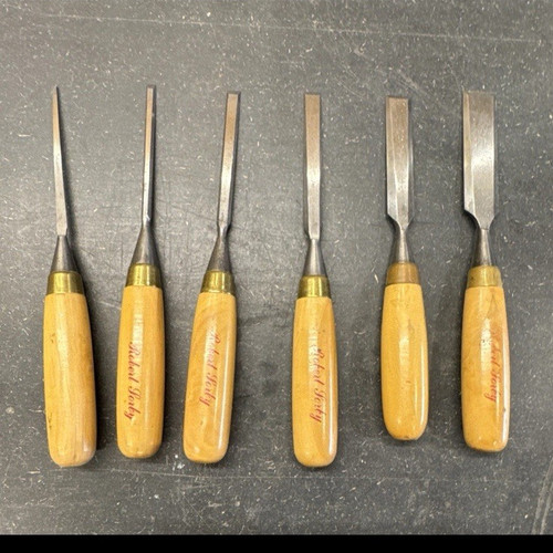 6pc robert sorby wood - sorby, handled