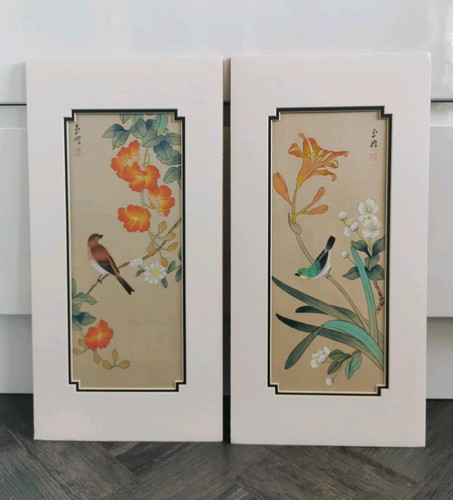 Pair large panel vintage - pair,