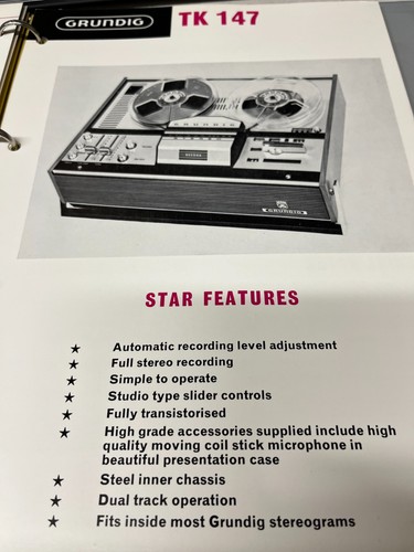 Grundig tk147 reel - reel,