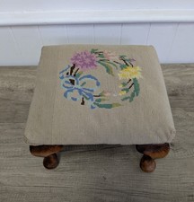 Vintage Floral Needlepoint