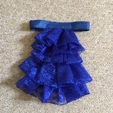 Jabot cravat in royal blue