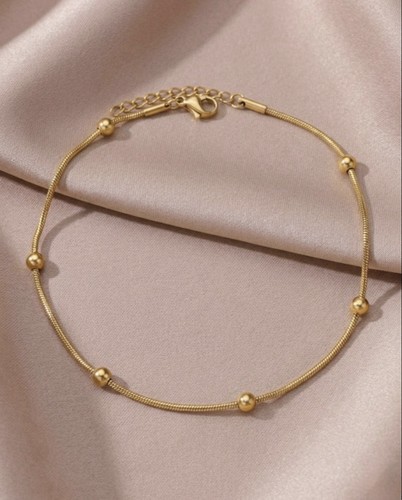 18k gold plated anklet - 18k,