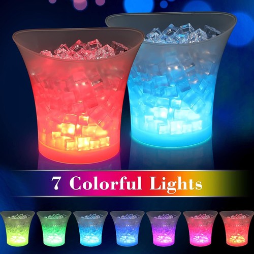 Led ice bucket dining - led,