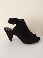 Dressy Black Peep Toe Heels