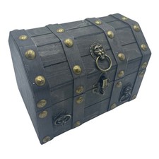 Large Grey Wooden Treasure