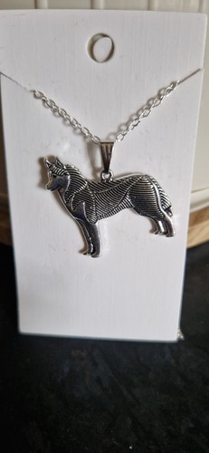 Siberian husky dog necklace - dog, in